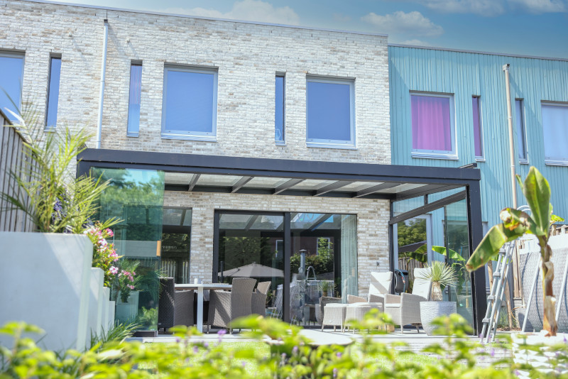 jardin d'hiver pose maison structure